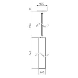 Spot suspendu 10W style moderne