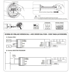 Driver dimmable dali push