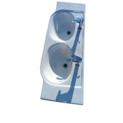 Lavabo céramique double vasque